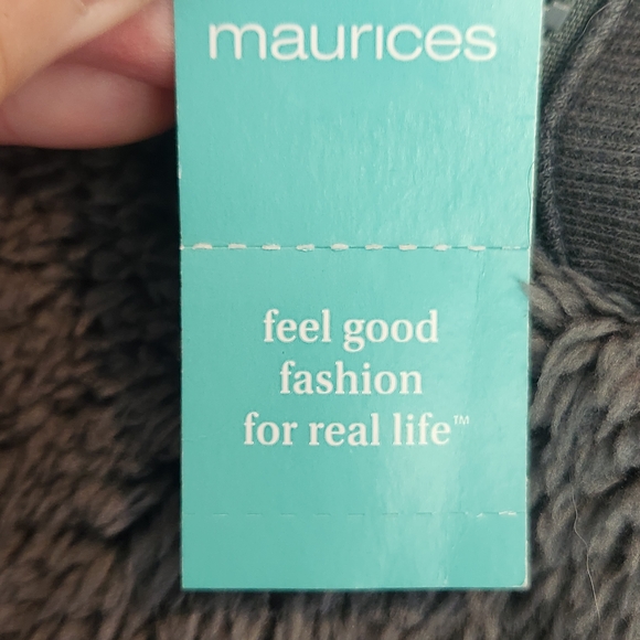 Maurices Womens Gray Fleece Quarter-Zip Pullover Size M BNWT - Picture 3 of 4